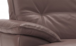 Italian Leather Living Room Set Tufted Back Cushions