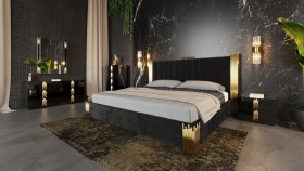 Exquisite Wood Modern Master Bedroom Set