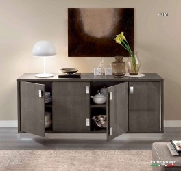 Real Wood Veneer Modern Italian Buffet