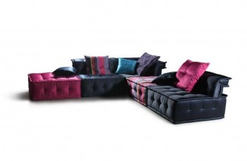 Chloe Ultra Chic Fabric Sectional Sofa