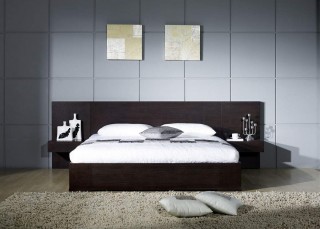 Elegant Quality Modern Bedroom Sets with Extra Long Headboard