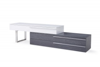 Zen TV Stand with Two Drawer for Media Storage