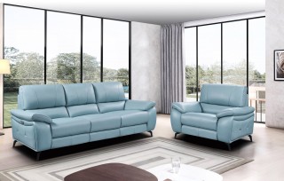 New York Contemporary Leather Living Room Set