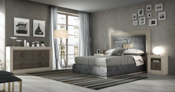 Made in Spain Wood Contemporary Modern Bedroom Sets with Extra Storage