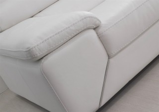 Graceful All Italian Leather Sectional Sofa