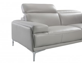 2 PC Malia Top Grain Leather Sofa Set