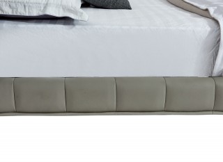 Elegant Leather High End Platform Bed