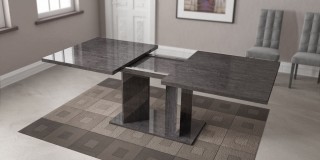 Grey Finished Dining Table Imported and Made in Italy