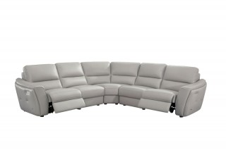 Unique Top Grain Leather Sectional