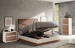 Made in Italy Wood Designer Bedroom Furniture Sets with Optional Storage System