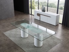 Overnice Rectangular White Glass Top Leather Five Piece Modern Dining Overnice Rectangular White Glass Top Leather Five Piece Modern Dining