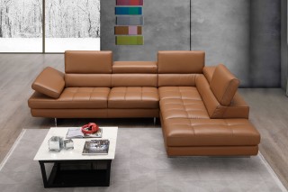 Adjustable Head Cushions Designer Leather Sectional