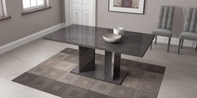 Grey Finished Dining Table Imported and Made in Italy