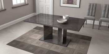 Grey Finished Dining Table Imported and Made in Italy