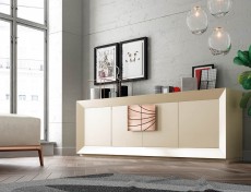 Light Beige Matte with Metallic Buffet Light Beige Matte with Metallic Buffet
