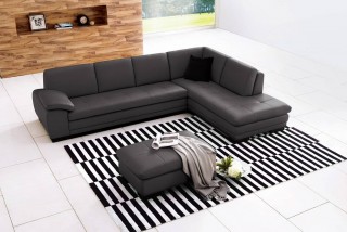 Exquisite Top-Grain Leather Sectional