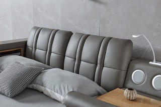 High-class Leather Elite Platform Bed