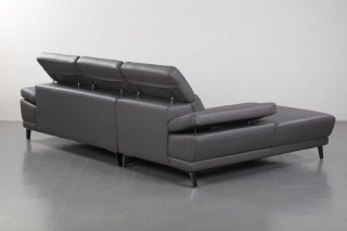 Luxury Sectional Upholstered in Real Leather