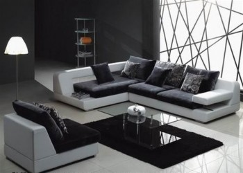 High End Micrfoiber L-shape Sectional
