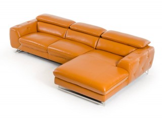 Luxury Italian Top Grain Leather Sectional Sofa