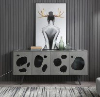 Modern Grey Buffet with Exquisite Design