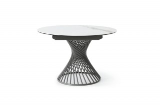 Contemporary Design Stylish Oval Modern Dining Set