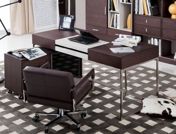 Modern L Shaped Desk with Side Cabinet Modern L Shaped Desk with Side Cabinet