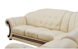 Baroque Style Sectional Set with Button Tufted Seats