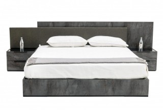 Made in Italy Leather Modern Design Bed Set