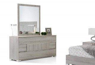 Made in Italy Quality Elite Modern Bedroom Set with Headboard Light