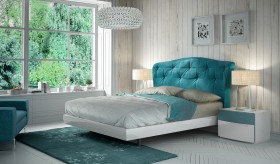 Fabric Upholstered Unique Quality Elite Platform Bed
