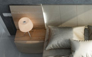 Lacquered Exquisite Quality Luxury Platform Bed