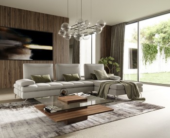 Elite Full Italian Leather Sectionals