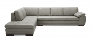 Leather Upholstered Contemporary Italian Premium Sectional Sofa