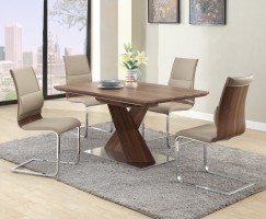 Extendable in Wood Modern Dining Room