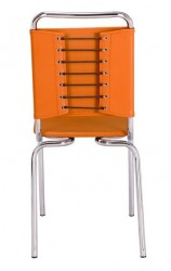 Structure Chair with Leatherette Seat and Back