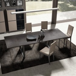 Contemporary Style Leather Dining Room Design