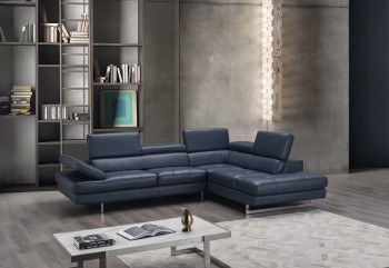 Exclusive Leather Sectional with Chaise