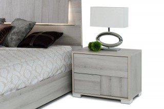 Made in Italy Quality Elite Modern Bedroom Set with Headboard Light