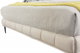 Elegant Leather Luxury Platform Bed