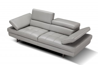 Manhattan Contemporary Italian Leather 2 PCs Sofa Set