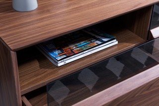 Modern Walnut TV Stand