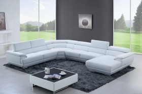 Exquisite Modern Top-Grain Italian Sectional