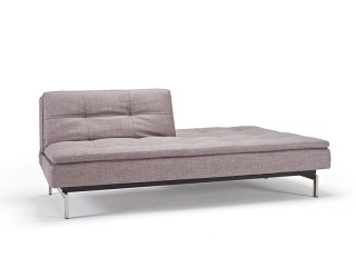 Grey Contemporary Fabric Upholstered Sofa Bed with Optional Chair