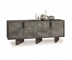 Modern Grey Volcano and Eucalyptus Oak Buffet Modern Grey Volcano and Eucalyptus Oak Buffet