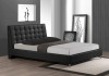 Extravagant Leather Platform and Headboard Bed