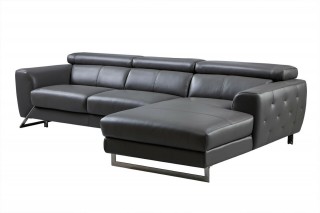 Exquisite Modern Top-Grain Italian Sectional