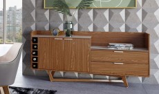 Contemporary White Walnut Buffet for Dining Room Contemporary White Walnut Buffet for Dining Room