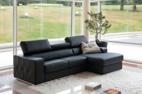 Advanced Adjustable Covered in All Leather Sectional with Pillows