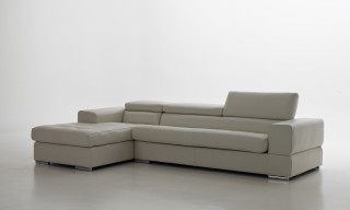 Overnice Sectional Upholstered in Real Leather